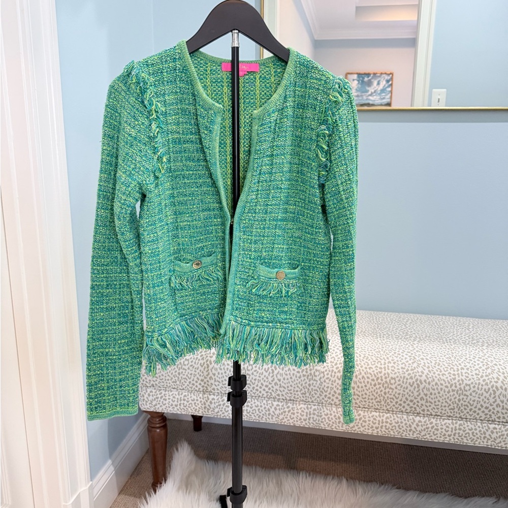 Lily Pulitzer

Green Tweed Jacket/blazer